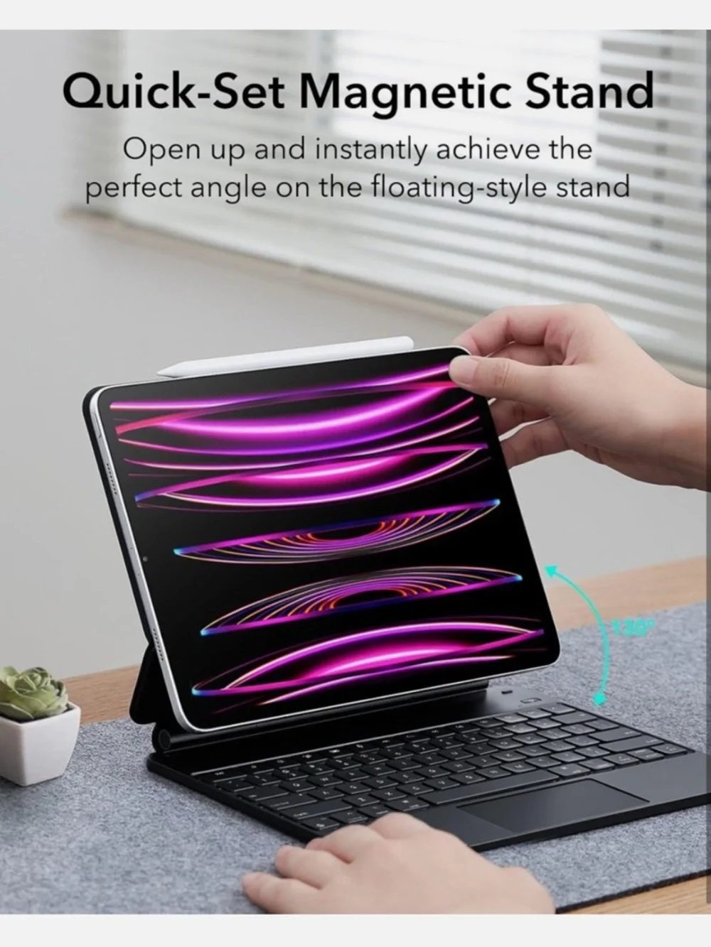 ESR Rebound Series iPad Air 13 inch and iPad Pro 12.9 inch Case Keyboard